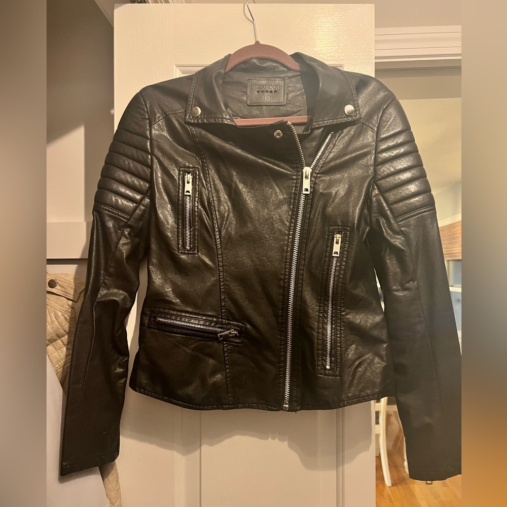 Faux Leather Moto Jacket